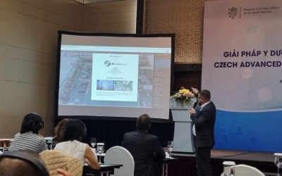 Hội thảo y dược do Hiệp hội nhà sx thiết bị Y tế, Bộ ngoại giao Czech tổ chức tại Pan Pacific Hanoi.